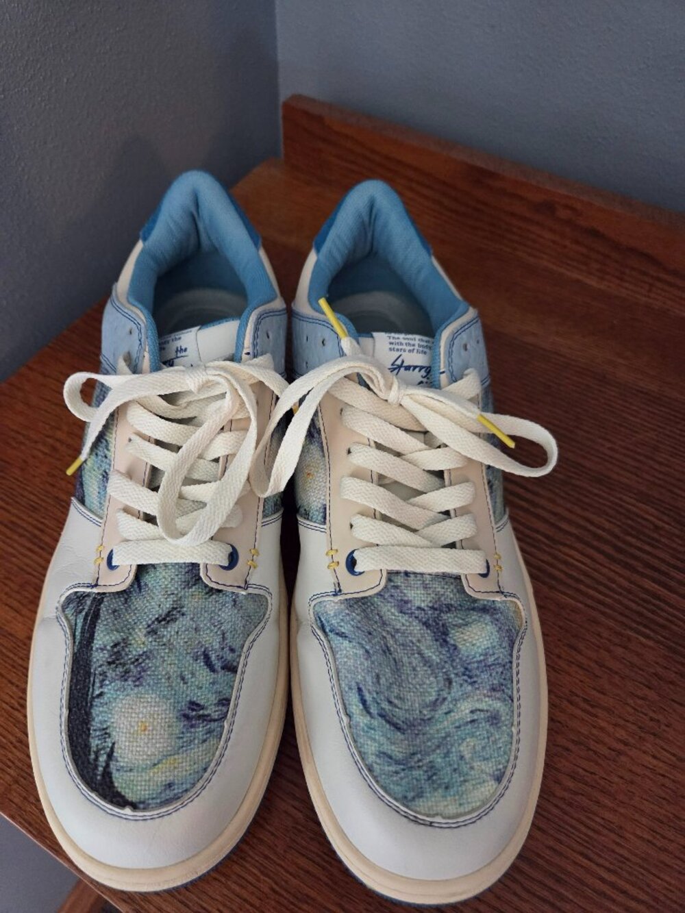 Galartsy Van Gogh Starry Night Low Top Sneakers Unisex Fit Men’s 13 - Picture 2 of 11
